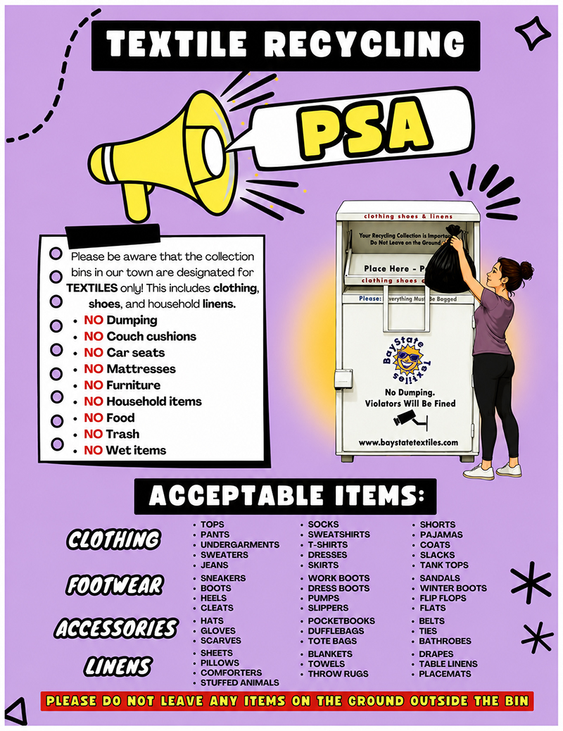 Textile Recycling Infographic 800x1038